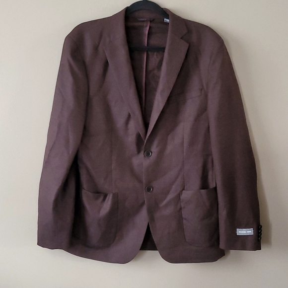 Michael Kors Other - Michael Kors Brown 100% Wool Suit Blazer Jacket Size 38R NWOT'S